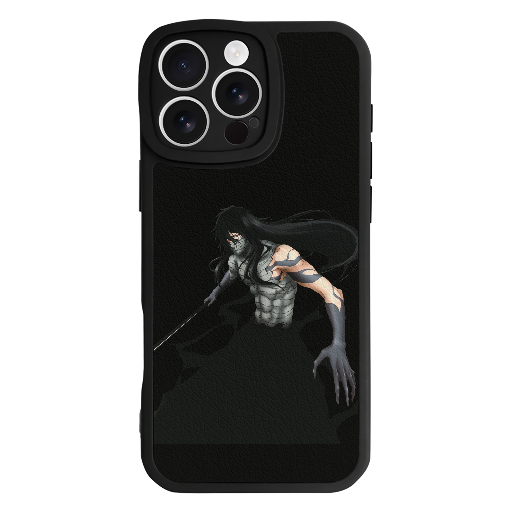 ブリーチ 黒崎一護（くろさき いちご）BLEACH Kurosaki Ichigo 【iPhone 16シリーズ対応】シリコンスマホケース（レザー調） 材質：シリコン
